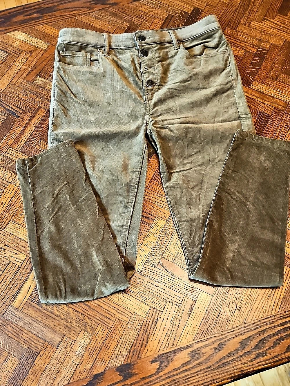 LOFT High Rise Skinny Corduroy Pants